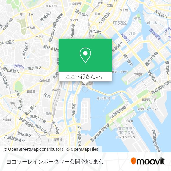 ヨコソーレインボータワー公開空地地図