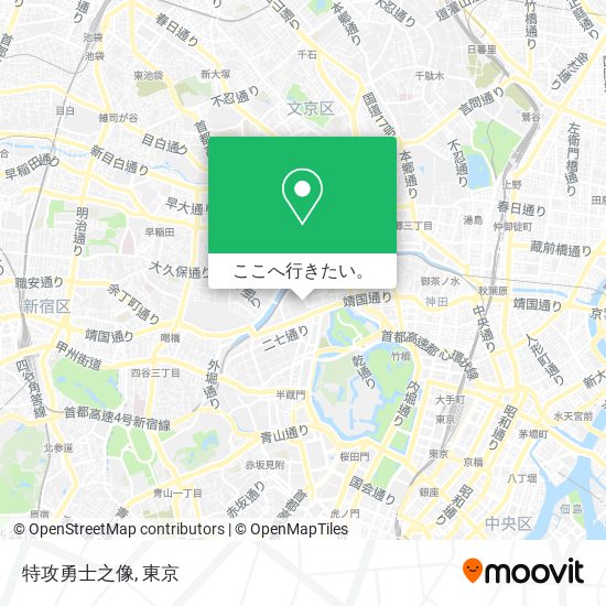 特攻勇士之像地図