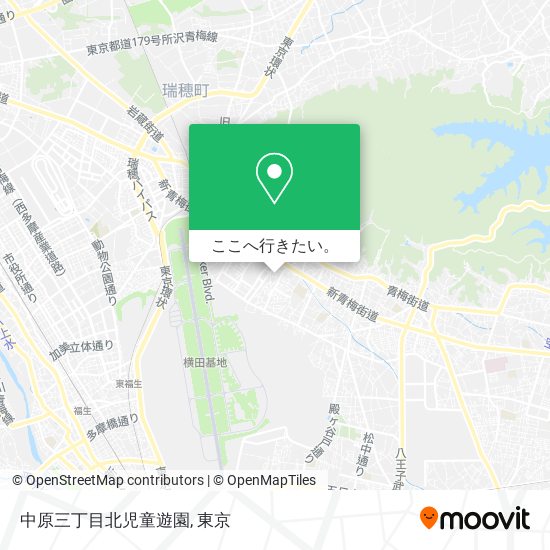 中原三丁目北児童遊園地図