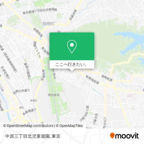 中原三丁目北児童遊園地図