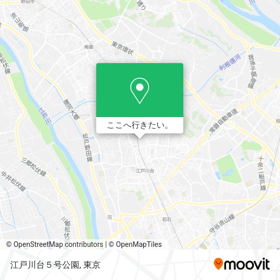 江戸川台５号公園地図