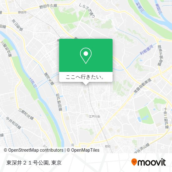 東深井２１号公園地図