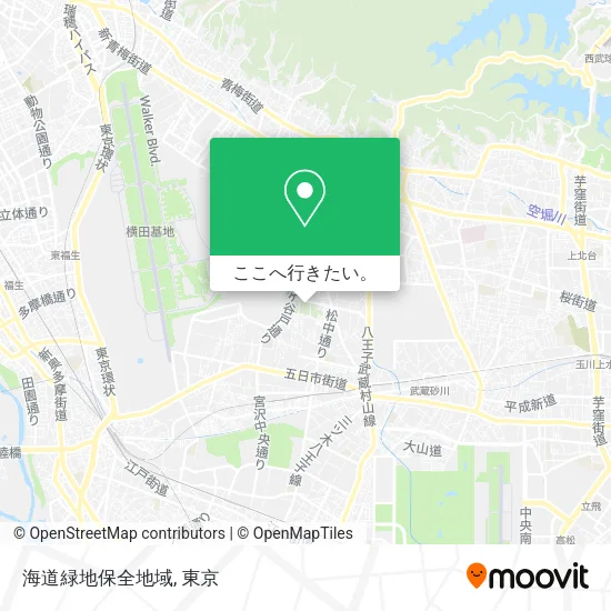 海道緑地保全地域地図