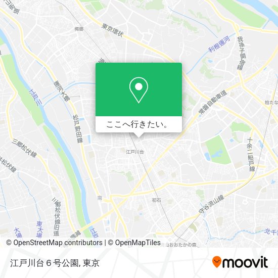 江戸川台６号公園地図