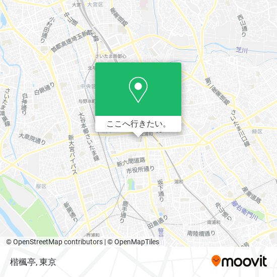 楷楓亭地図