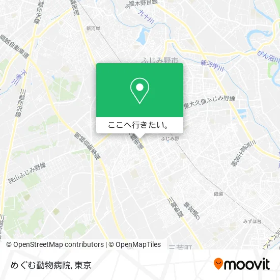 めぐむ動物病院地図