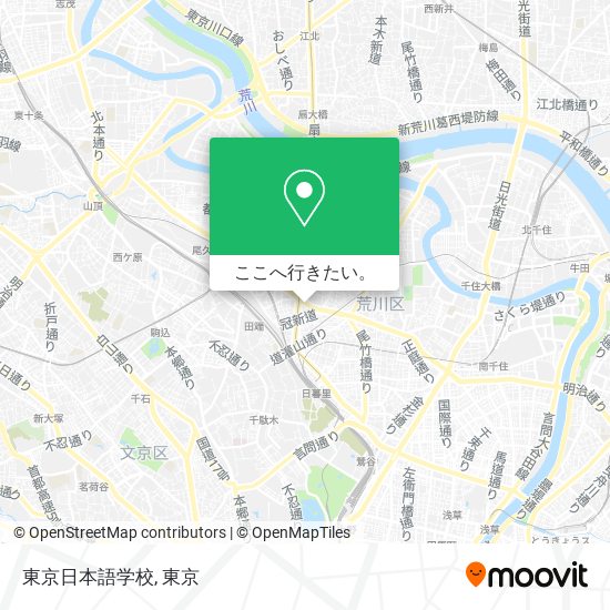 東京日本語学校地図