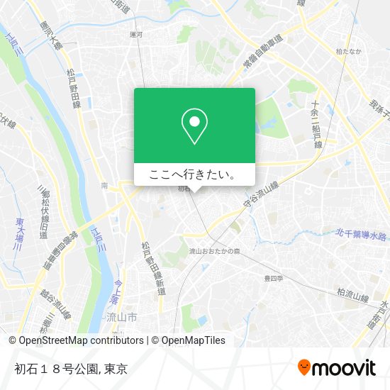 初石１８号公園地図