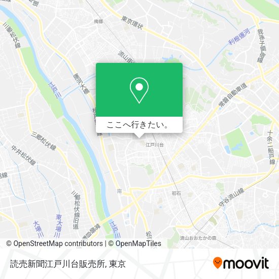 読売新聞江戸川台販売所地図