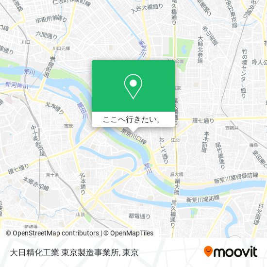大日精化工業 東京製造事業所地図