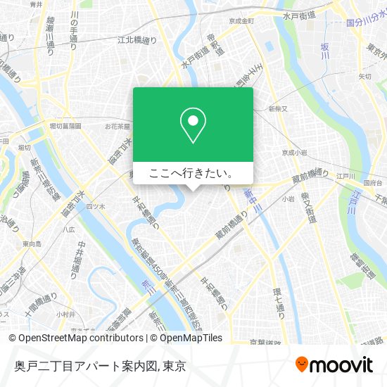 奥戸二丁目アパート案内図地図