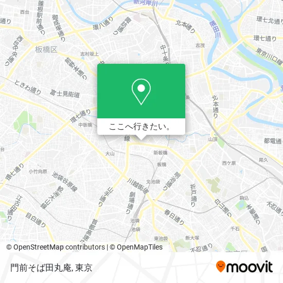 門前そば田丸庵地図