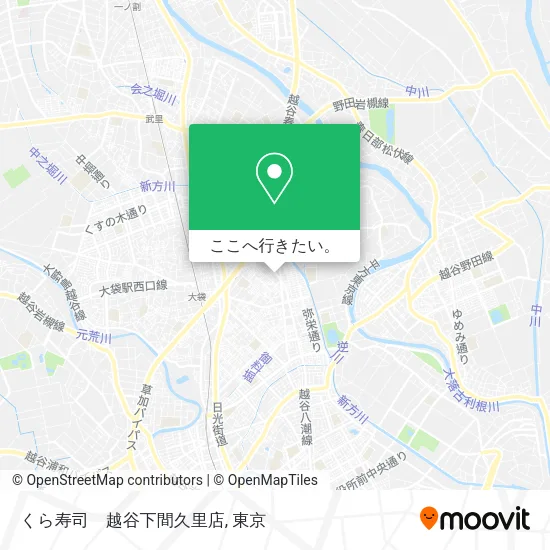 くら寿司　越谷下間久里店地図