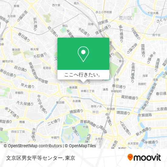 文京区男女平等センター地図