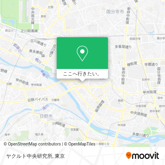 ヤクルト中央研究所地図