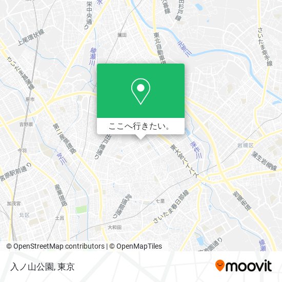 入ノ山公園地図