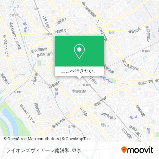 ライオンズヴィアーレ南浦和地図