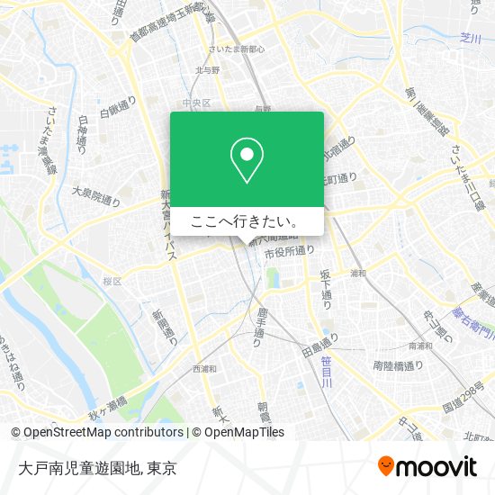 大戸南児童遊園地地図