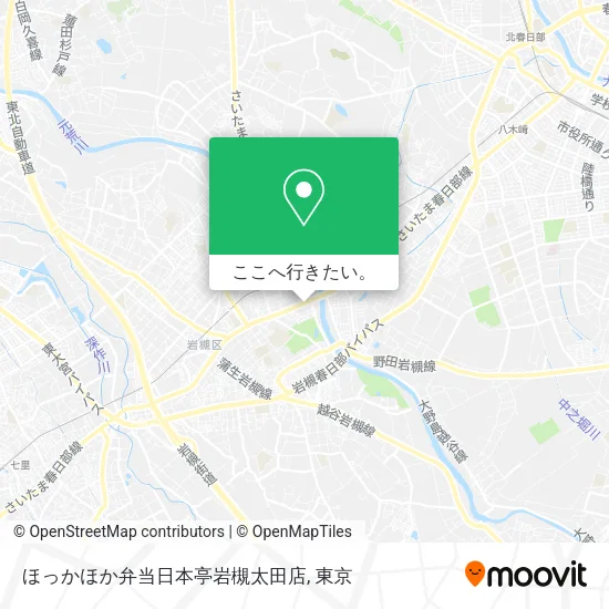 ほっかほか弁当日本亭岩槻太田店地図