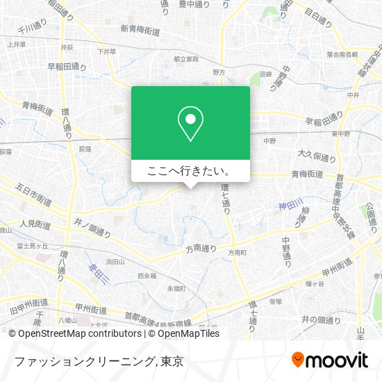 ファッションクリーニング地図