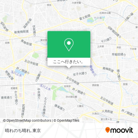 晴れのち晴れ地図