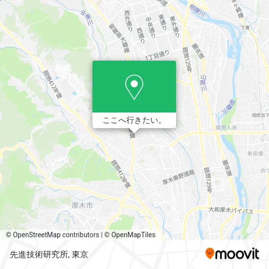 先進技術研究所地図