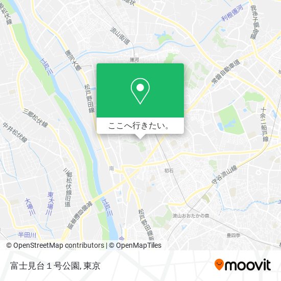 富士見台１号公園地図