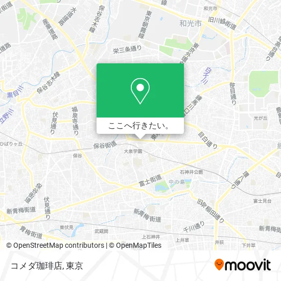 コメダ珈琲店地図