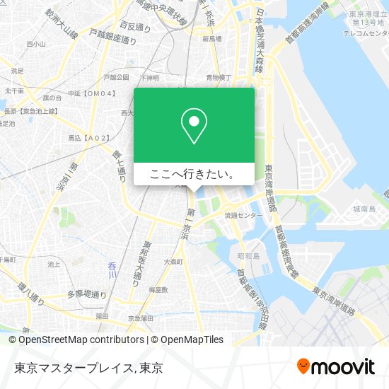 東京マスタープレイス地図