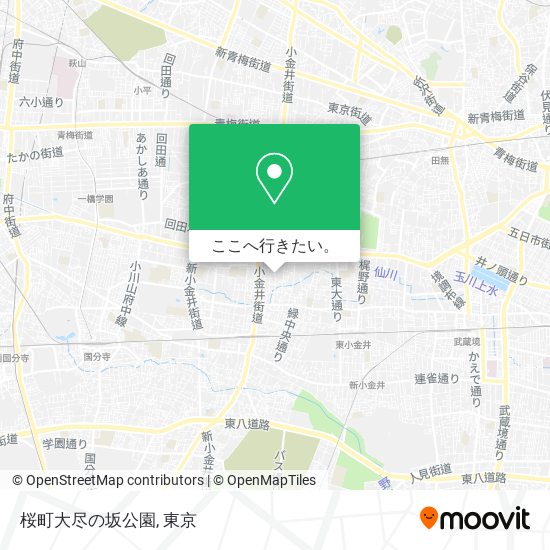 桜町大尽の坂公園地図