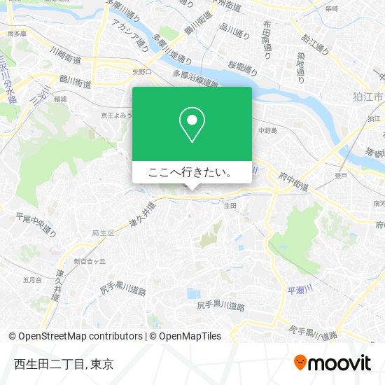 西生田二丁目地図