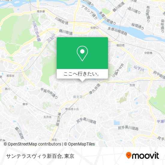 サンテラスヴィラ新百合地図