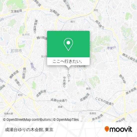 成瀬台ゆりの木会館地図