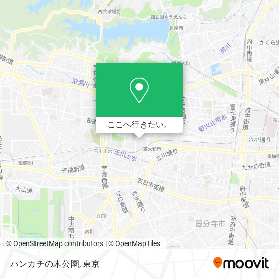 ハンカチの木公園地図