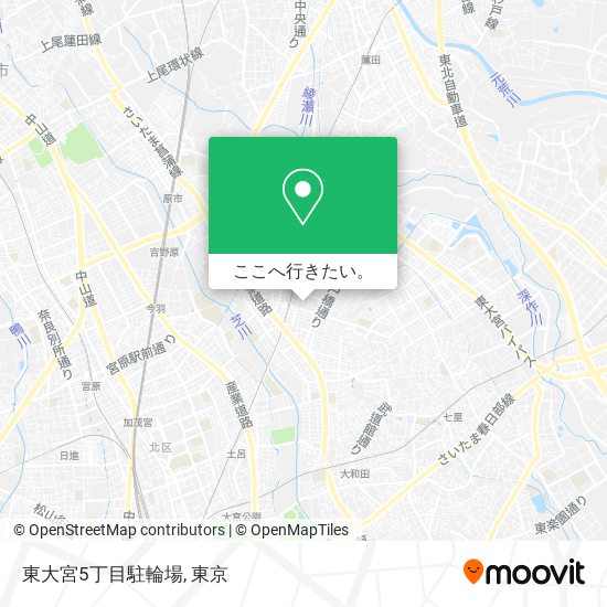 東大宮5丁目駐輪場地図