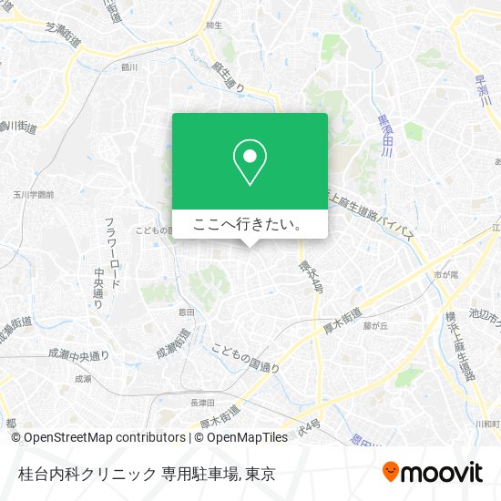 桂台内科クリニック 専用駐車場地図