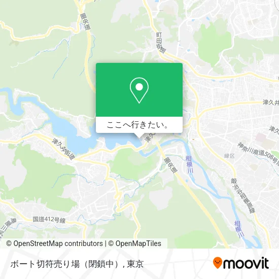 ボート切符売り場（閉鎖中）地図