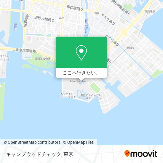 キャンプウッドチャック地図