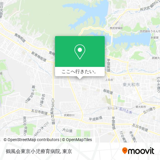 鶴風会東京小児療育病院地図