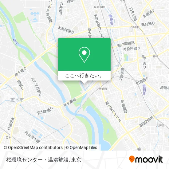 桜環境センター・温浴施設地図