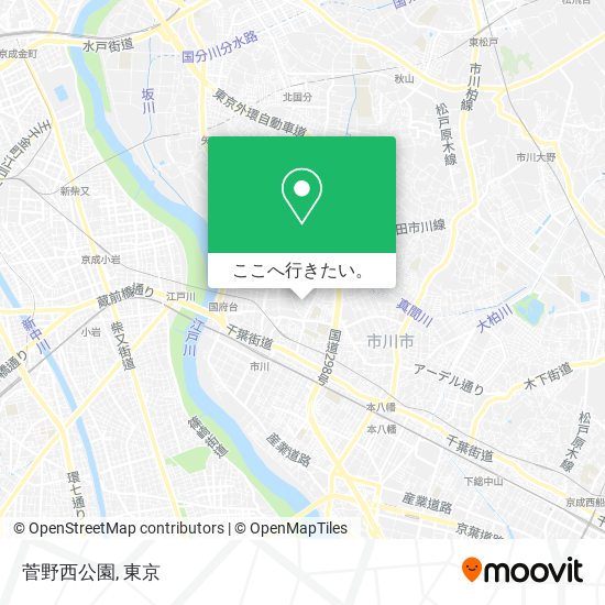菅野西公園地図
