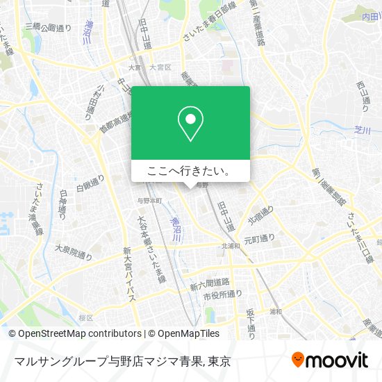 マルサングループ与野店マジマ青果地図