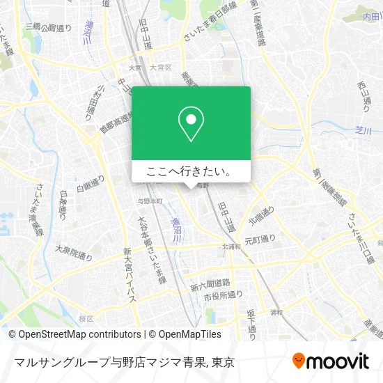 マルサングループ与野店マジマ青果地図