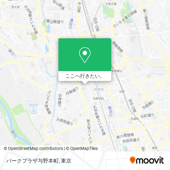 パークプラザ与野本町地図