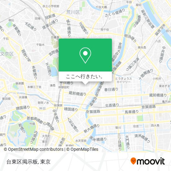 台東区掲示板地図