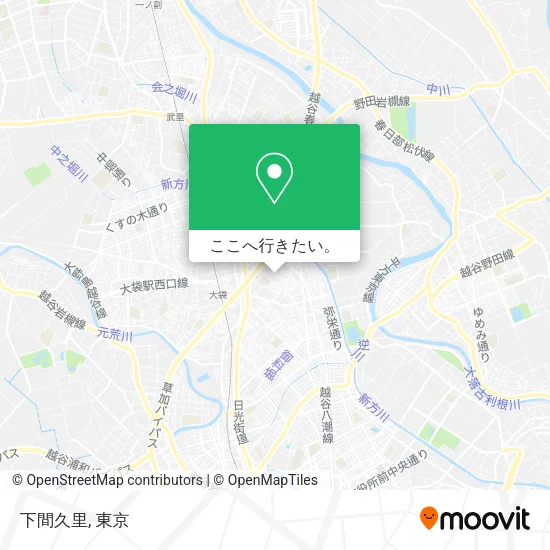 下間久里地図