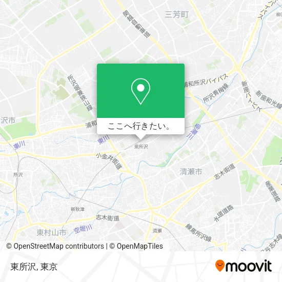 東所沢地図