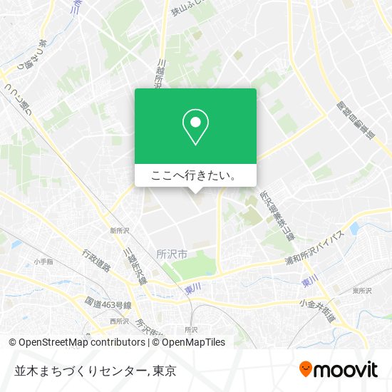 並木まちづくりセンター地図