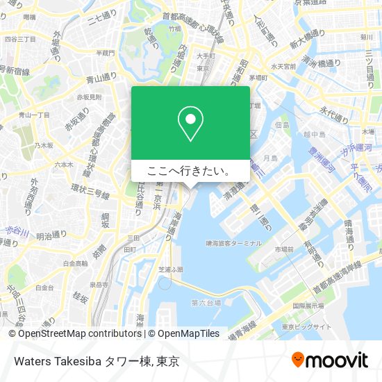 Waters Takesiba タワー棟地図