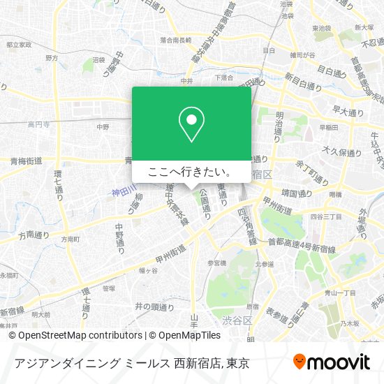 アジアンダイニング ミールス 西新宿店地図